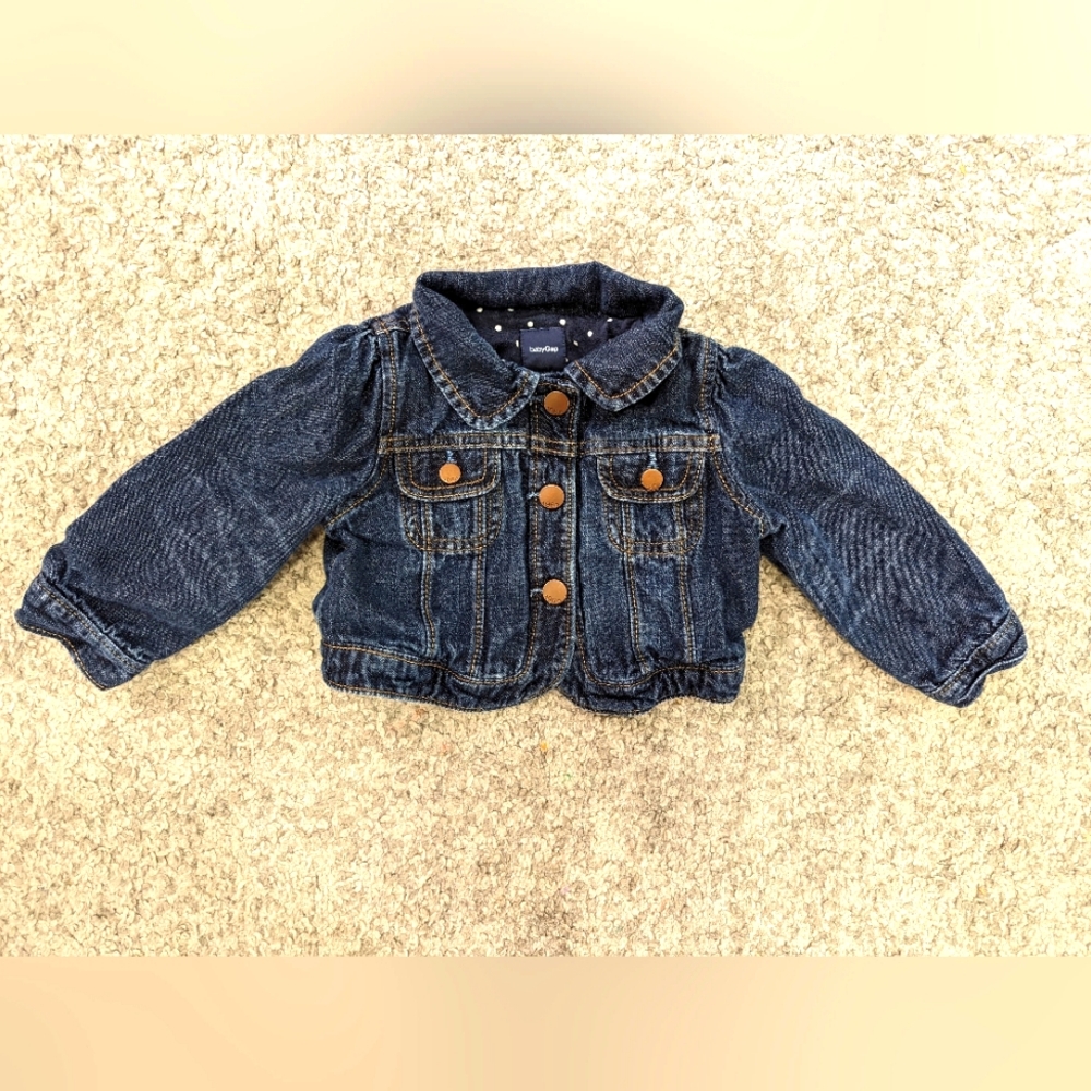 2/$30. Baby Gap jean jacket. 12-18 months. Excellent condition. Girls.